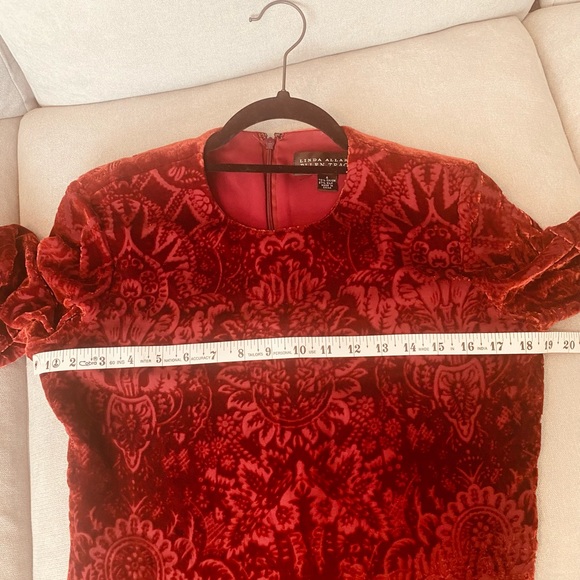 SPECIAL, BEAUTIFUL BURNED OUT VELVET DRESS - Picture 5 of 5